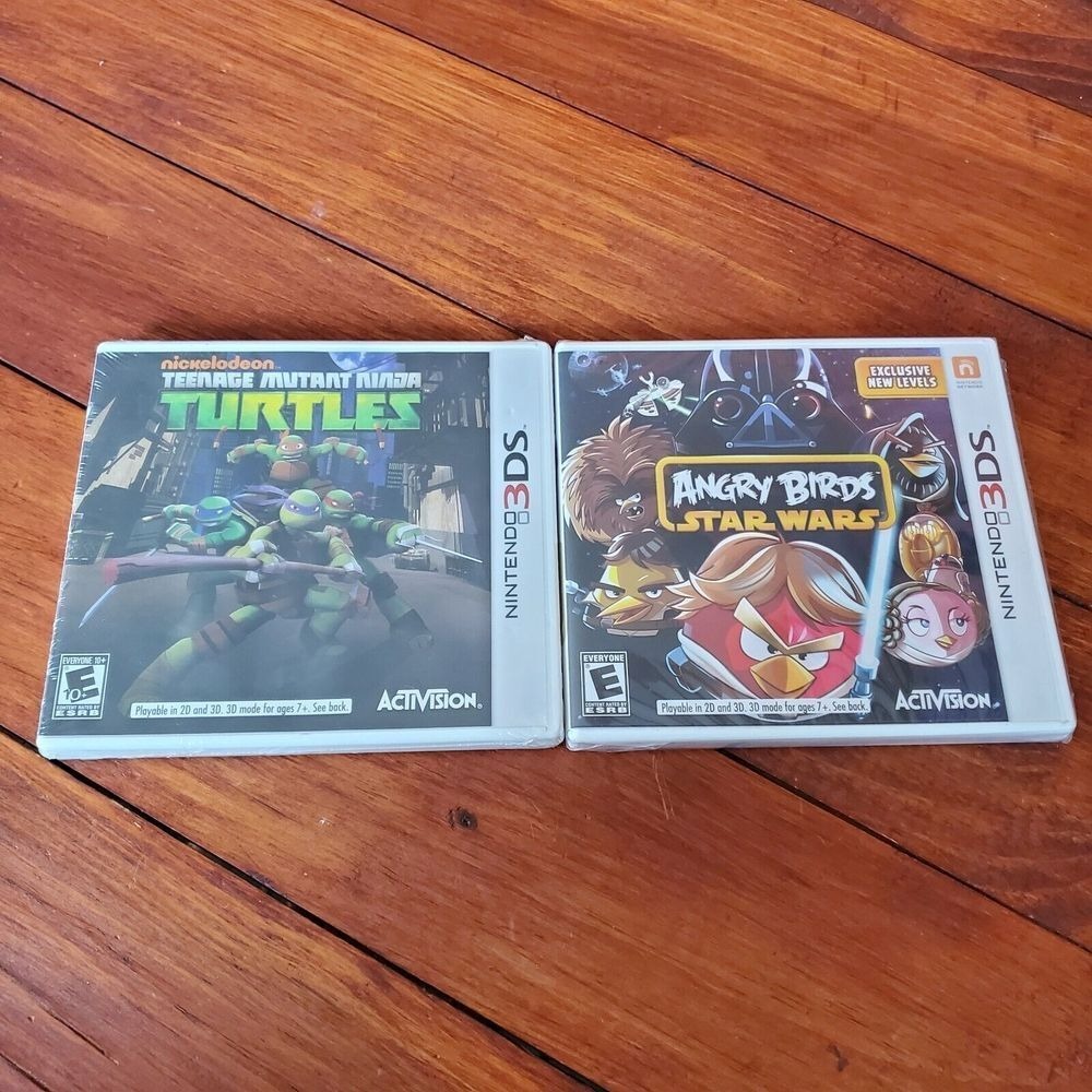 Nintendo 3DS Games Nickelodeon Teenage Mutant Ninja‎ Turtles Angry Birds New